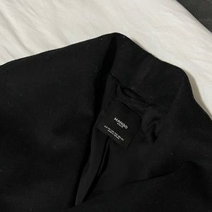 Mango wide lapel coat